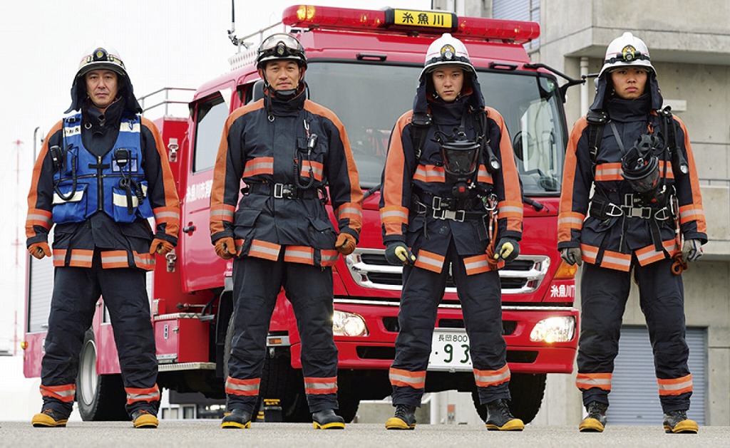 糸魚川市消防署のタンク隊。