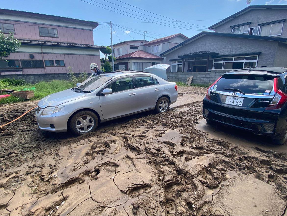 秋田県五城目町大雨被害