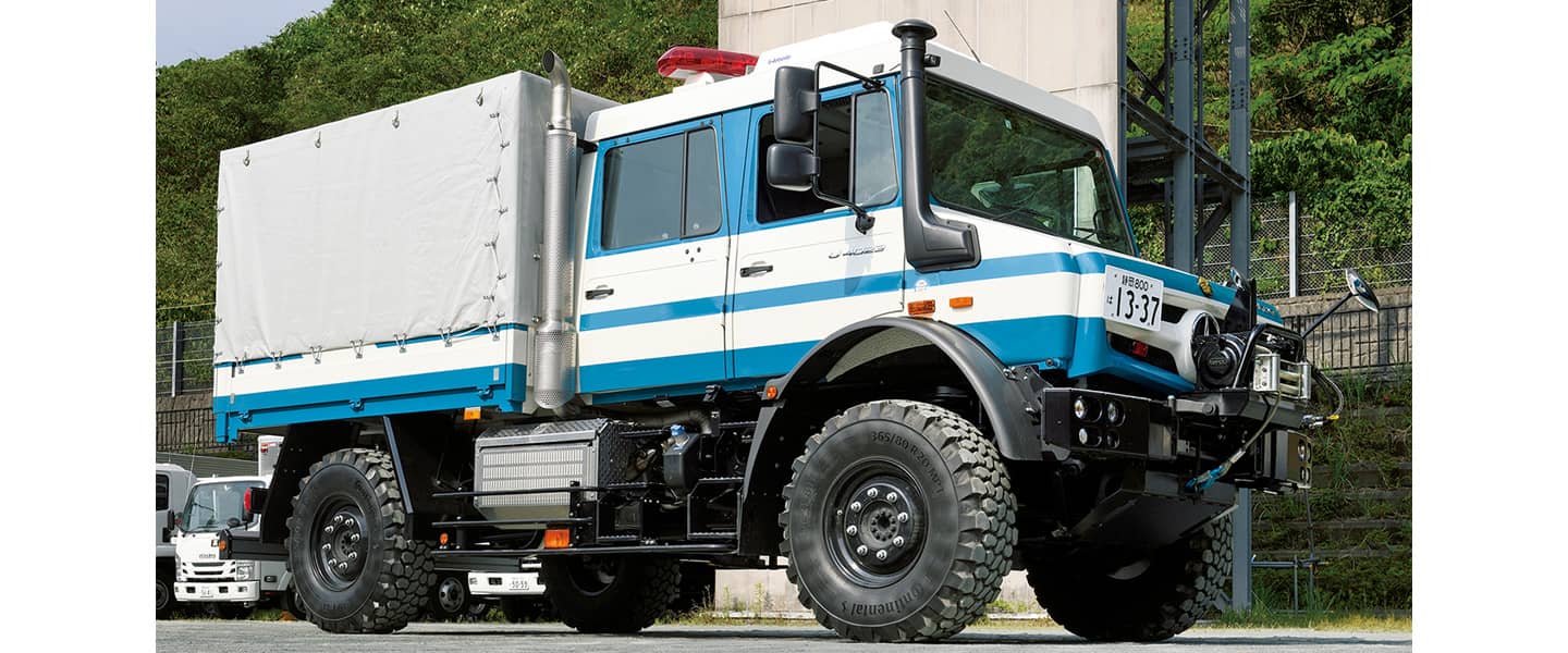 高性能救助車「ウニモグ」 静岡県警察本部