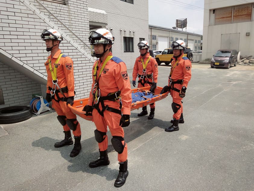 久留米広域消防本部山岳救助長距離搬送検証