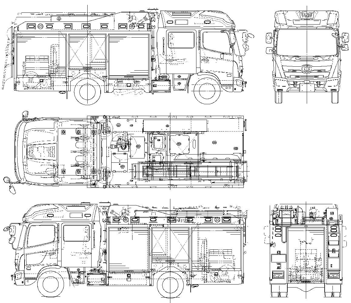 化学消防ポンプ自動車Ⅱ型 渋川広域消防本部