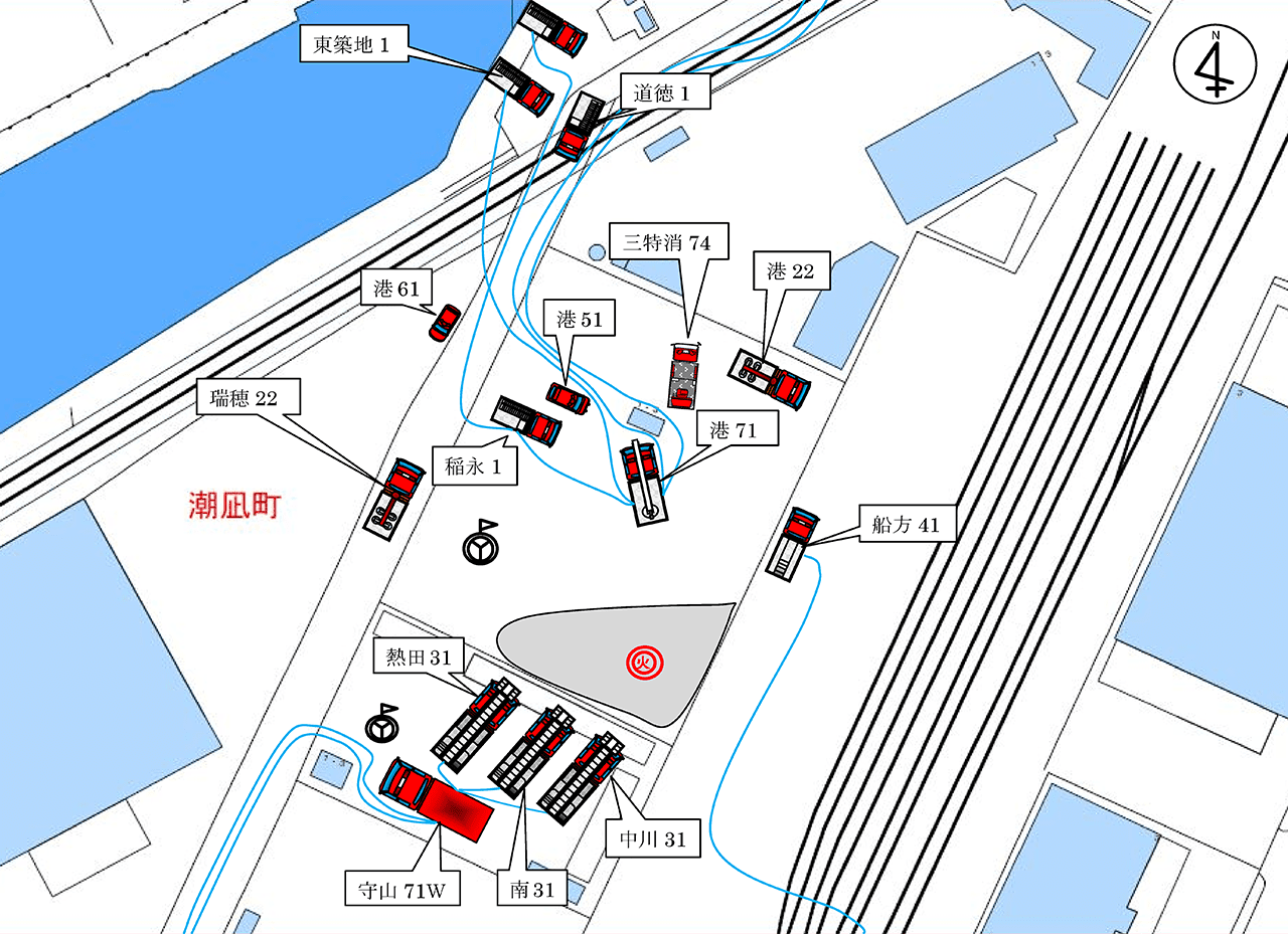 名古屋市消防局 金属スクラップ火災