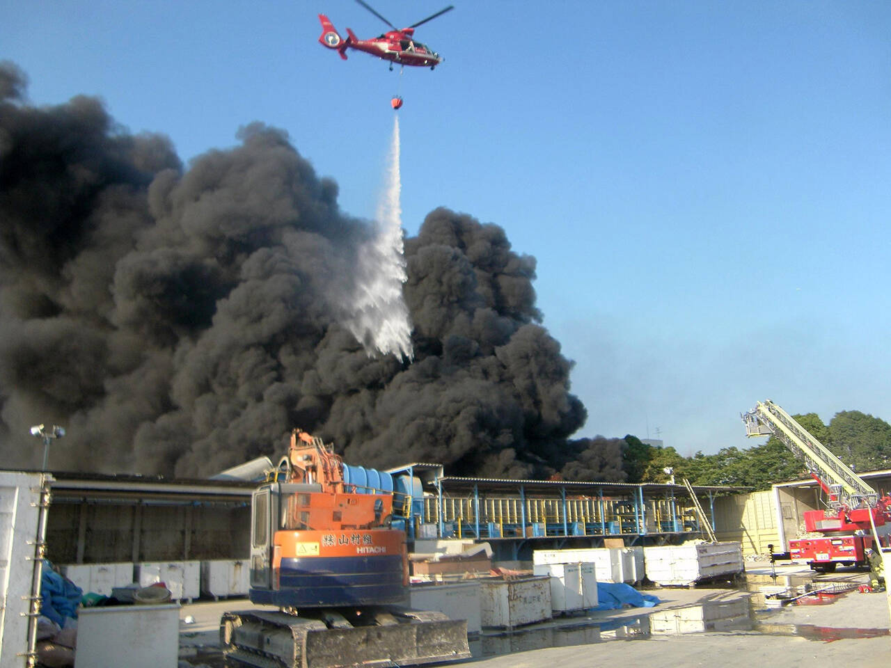 名古屋市消防局 金属スクラップ火災