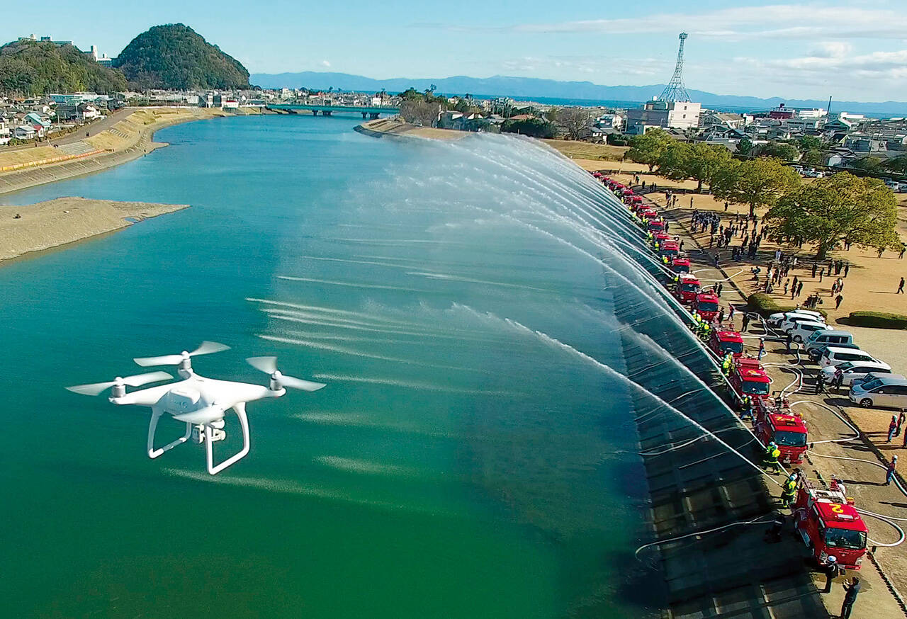 焼津市消防団のドローン隊「SKY SHOOT」