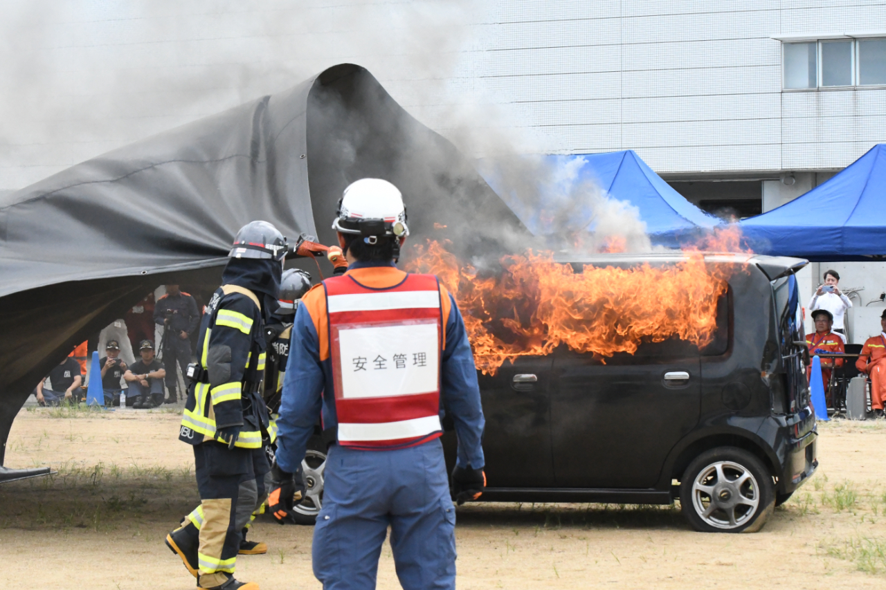 全日本レッカー協会・板野東部消防組合 大型トラックレスキュー大規模訓練