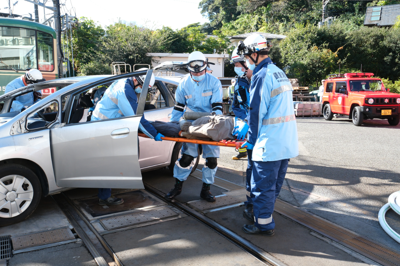 江ノ島電鉄・鎌倉市消防本部 2025年度異常時総合合同訓練